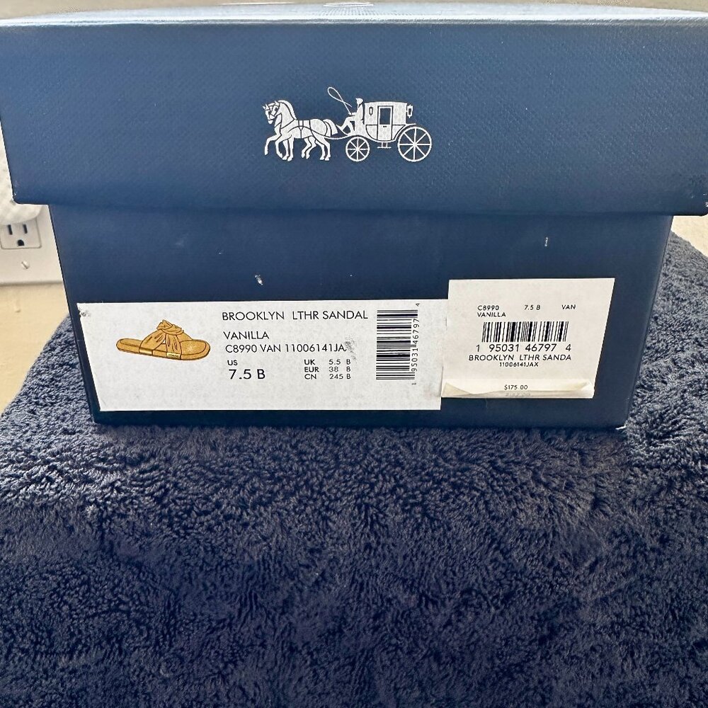 Coach Brooklyn Knotted Leather Sandals